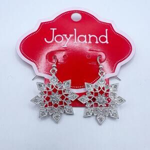 Joyland Snowflake Earrings Holiday Christmas Winter Contemporary NWT Jewelry
